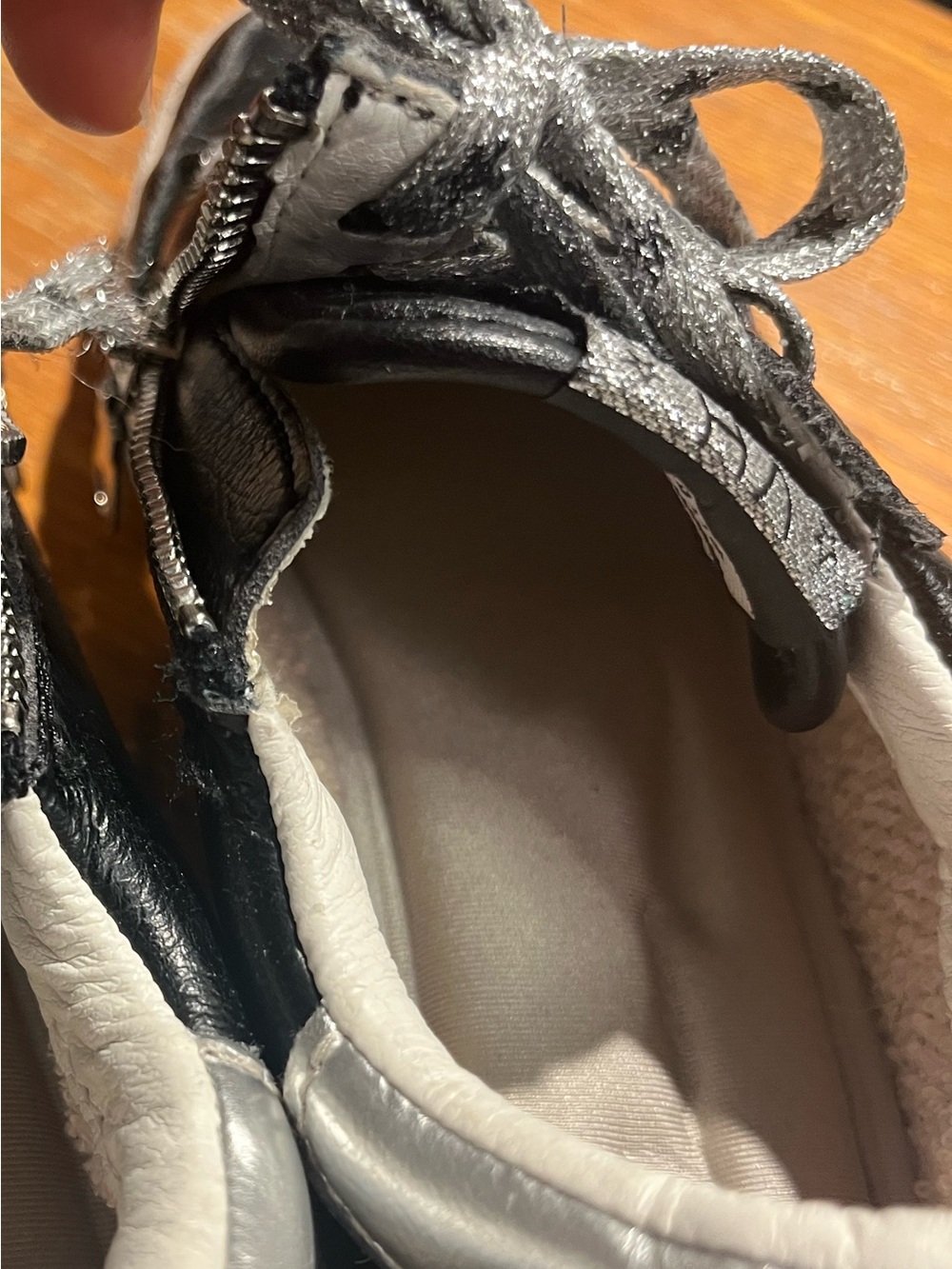 Vintage Havana Stylish original Design Distressed Leather low-top sneakers SZ 3 - Picture 4 of 9